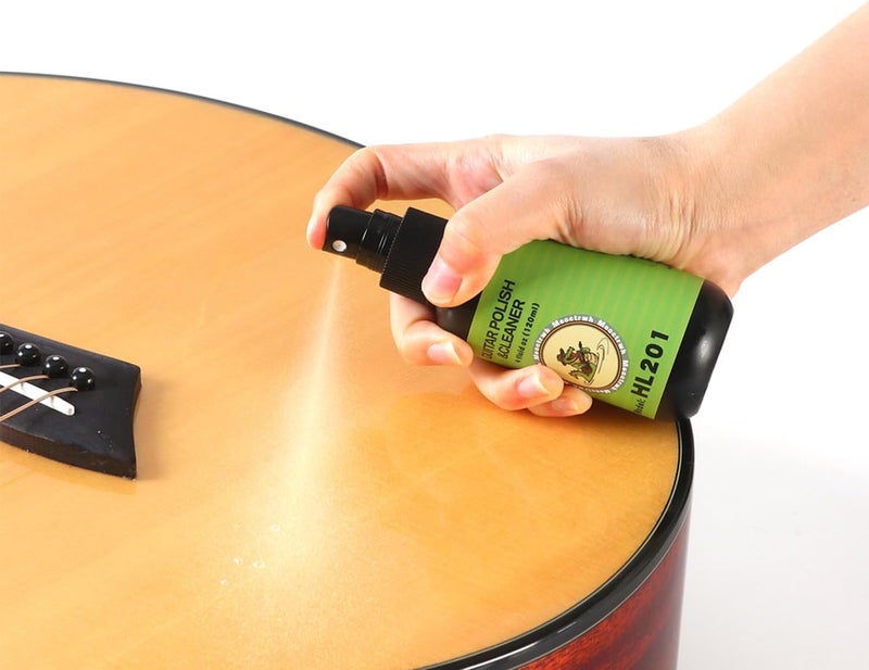 Meoctrwh Guitar Fretboard Lemon Oil, Body Polish, String Cleaner, Polish Cloth, Guitar Care Kit - Image 4
